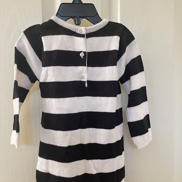 Petit Lem Sweater Dress and Tights Set Striped Sequin Star Girls 3-6 Months NWT - Picture 9 of 14